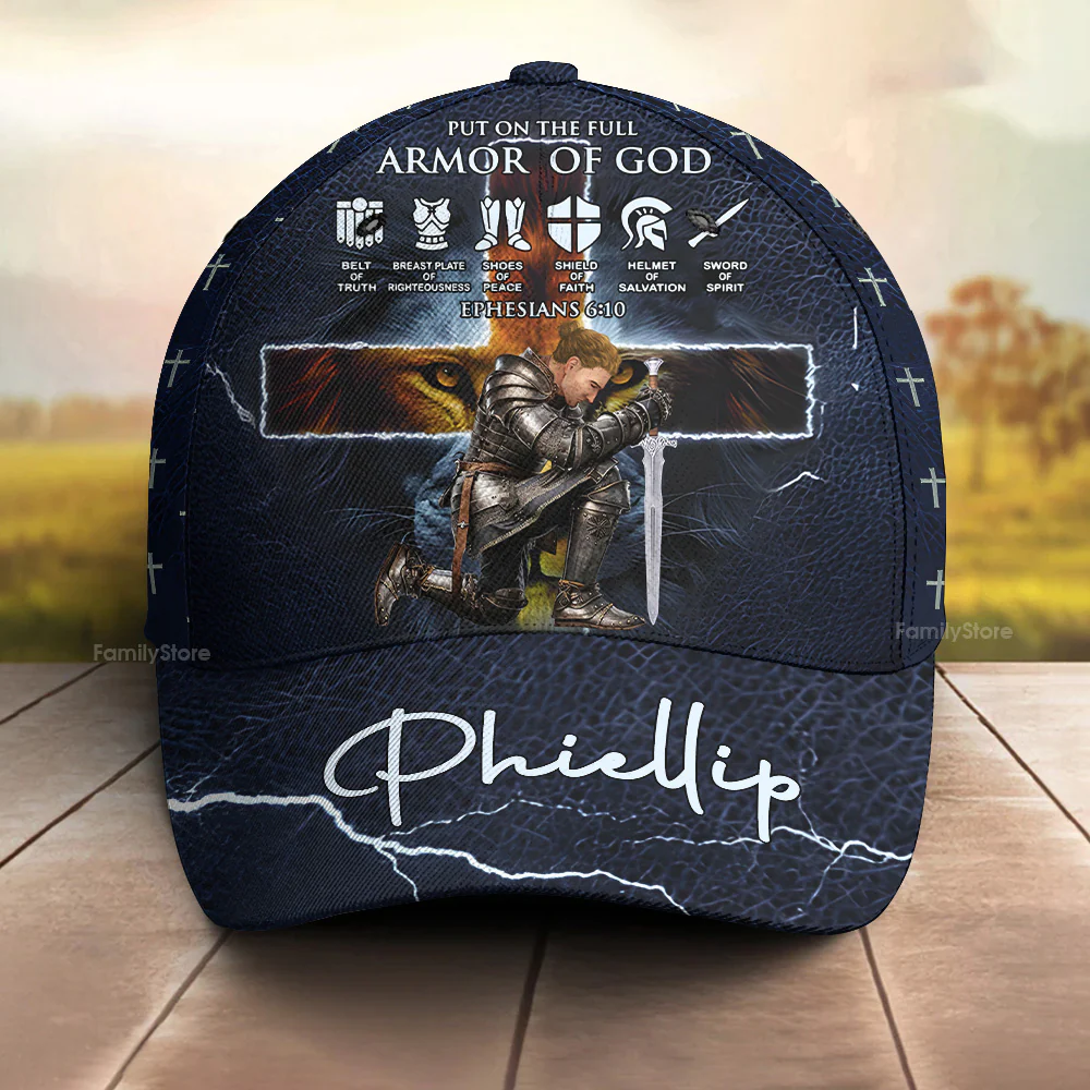 Armor Of God Ephesians 6-10 - Personalized Classic Cap - Christant for Men, Women | CLGOD03