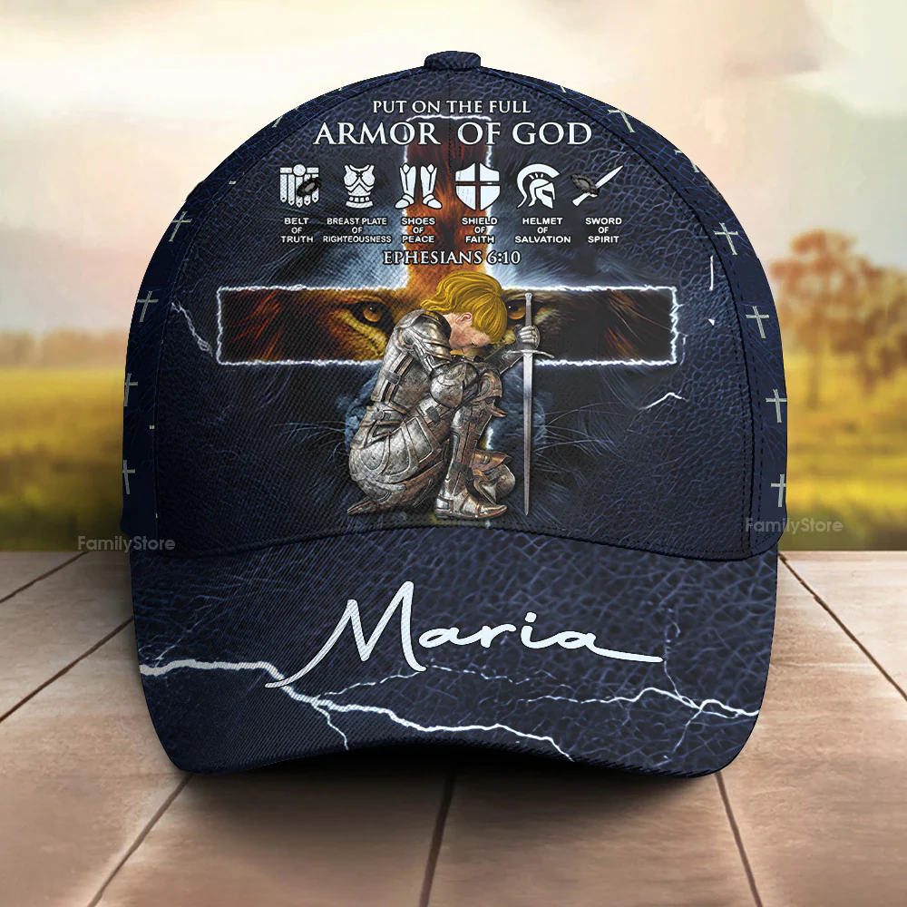 Armor Of God Ephesians 6-10 - Personalized Classic Cap - Christant for Men, Women | CLGOD03