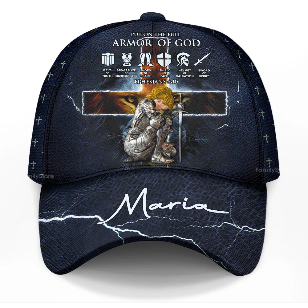 Armor Of God Ephesians 6-10 - Personalized Classic Cap - Christant for Men, Women | CLGOD03 - Image 4