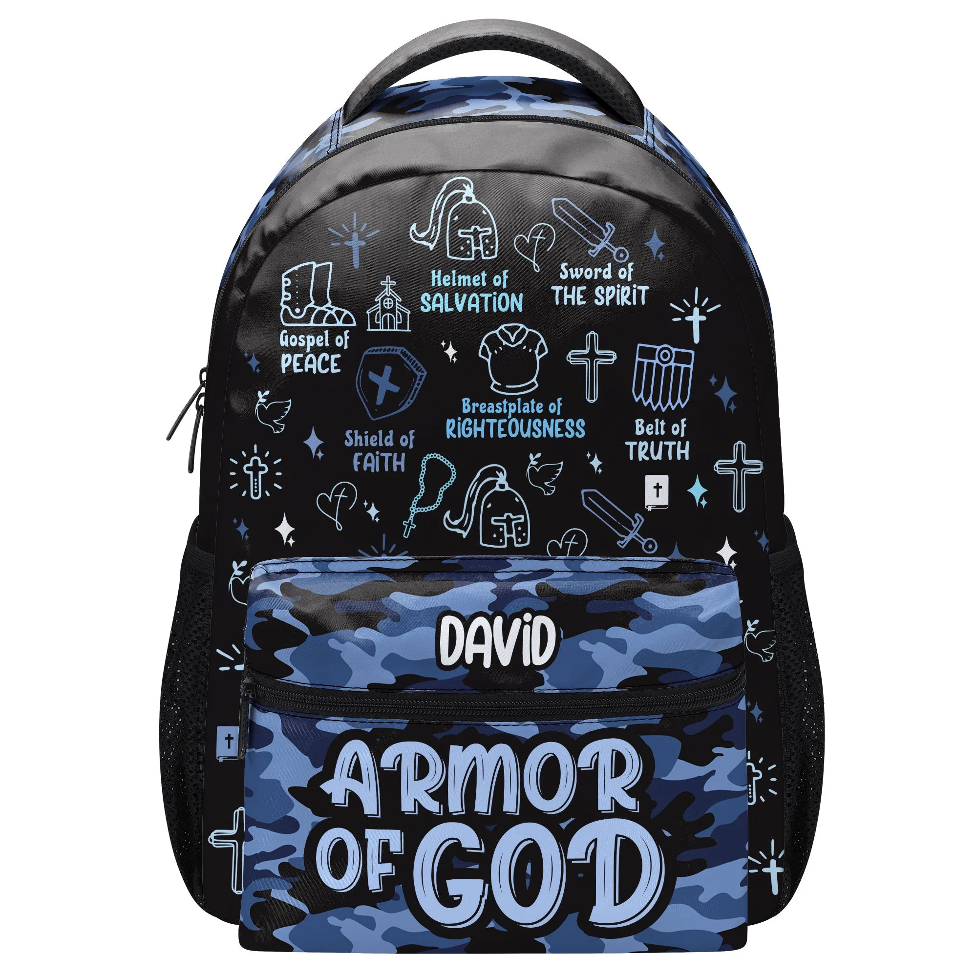 Armor Of God - Personalized Backpack - First Day Of School Gift For Kids TD118