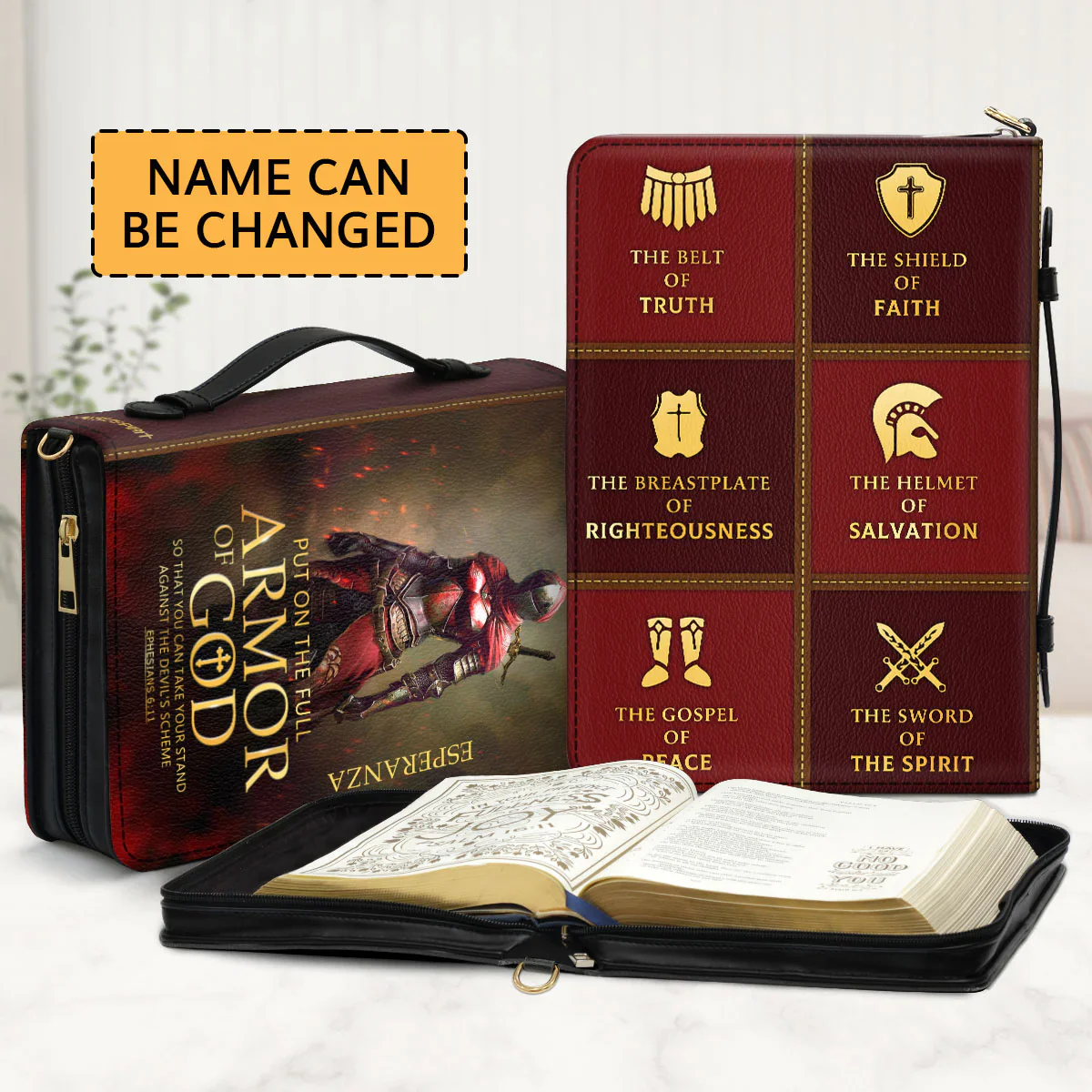 Armor Of God | Personalized Bible Cover - Image 2