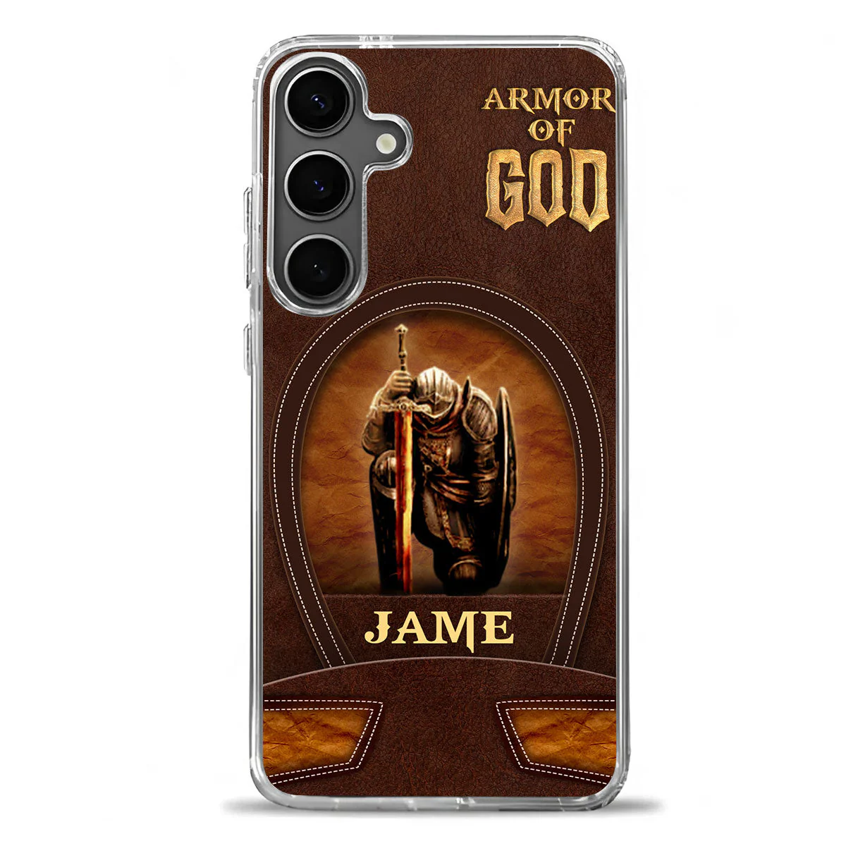 Armor Of God - Personalized Phone Case - Christian Gift BA01 - Image 2