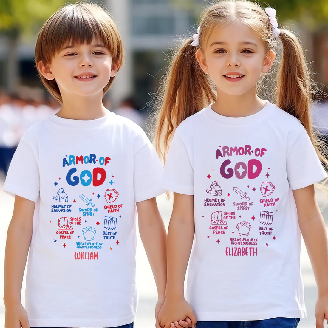 Armor Of God - Personalized Shirt - Back To School Gift For Kids | TD118 - Image 3