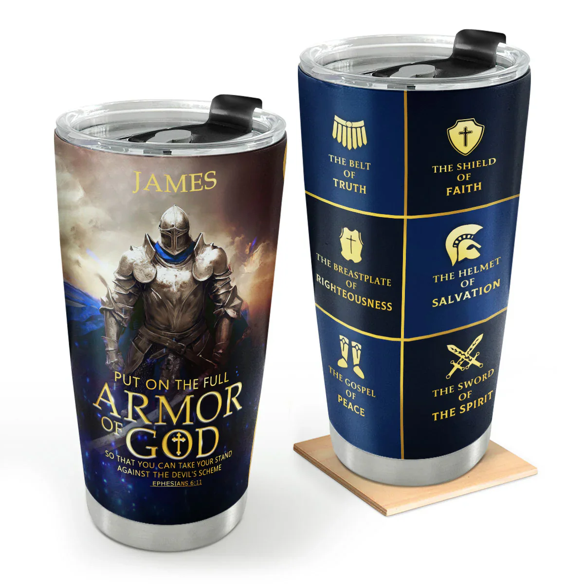 Armor Of God | Personalized Stainless Steel Tumbler
