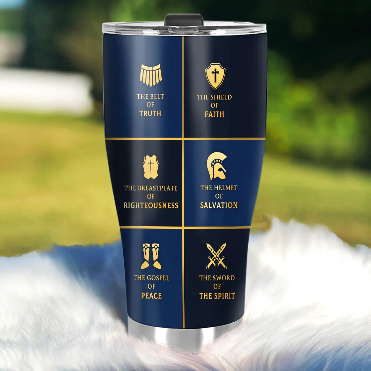 Armor Of God | Personalized Stainless Steel Tumbler - Image 2