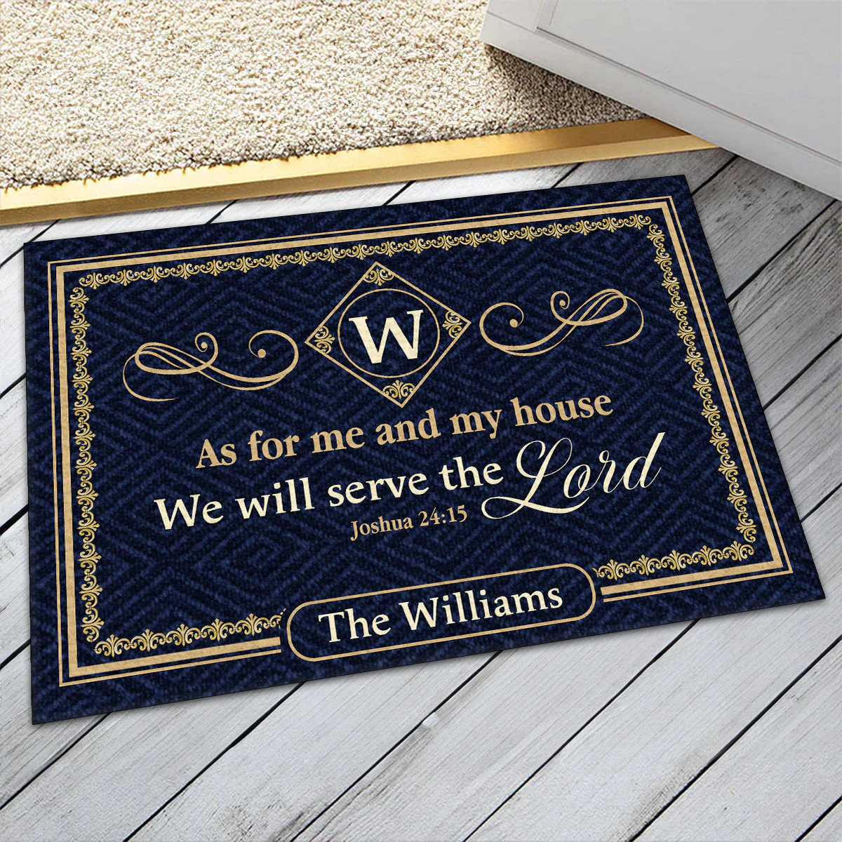 As For Me And My House We Will Serve The Lord - Personalized Doormat TD118 - Image 6