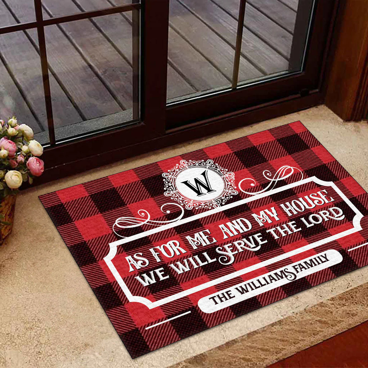 As For Me And My House We Will Serve The Lord - Personalized Doormat TD118 - Image 5