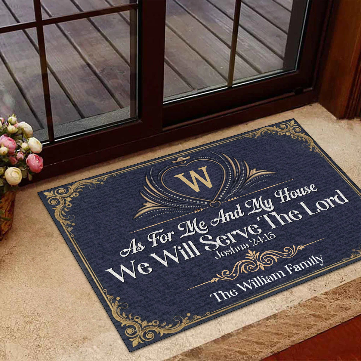 As For Me And My House We Will Serve The Lord - Personalized Doormat TD118 - Image 5