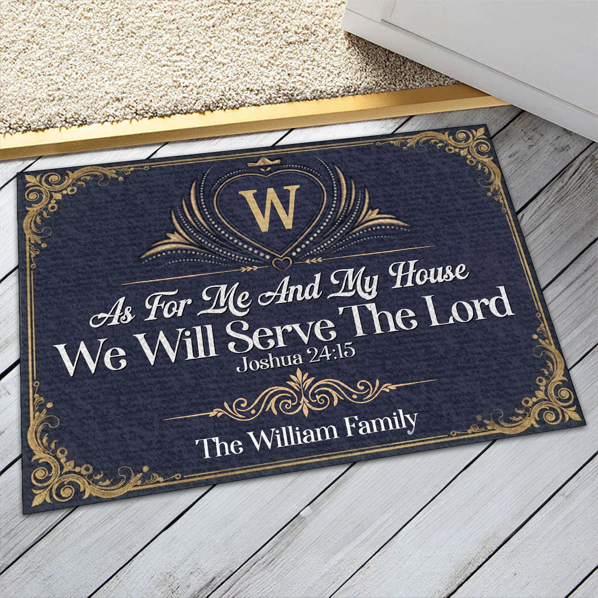 As For Me And My House We Will Serve The Lord - Personalized Doormat TD118 - Image 6