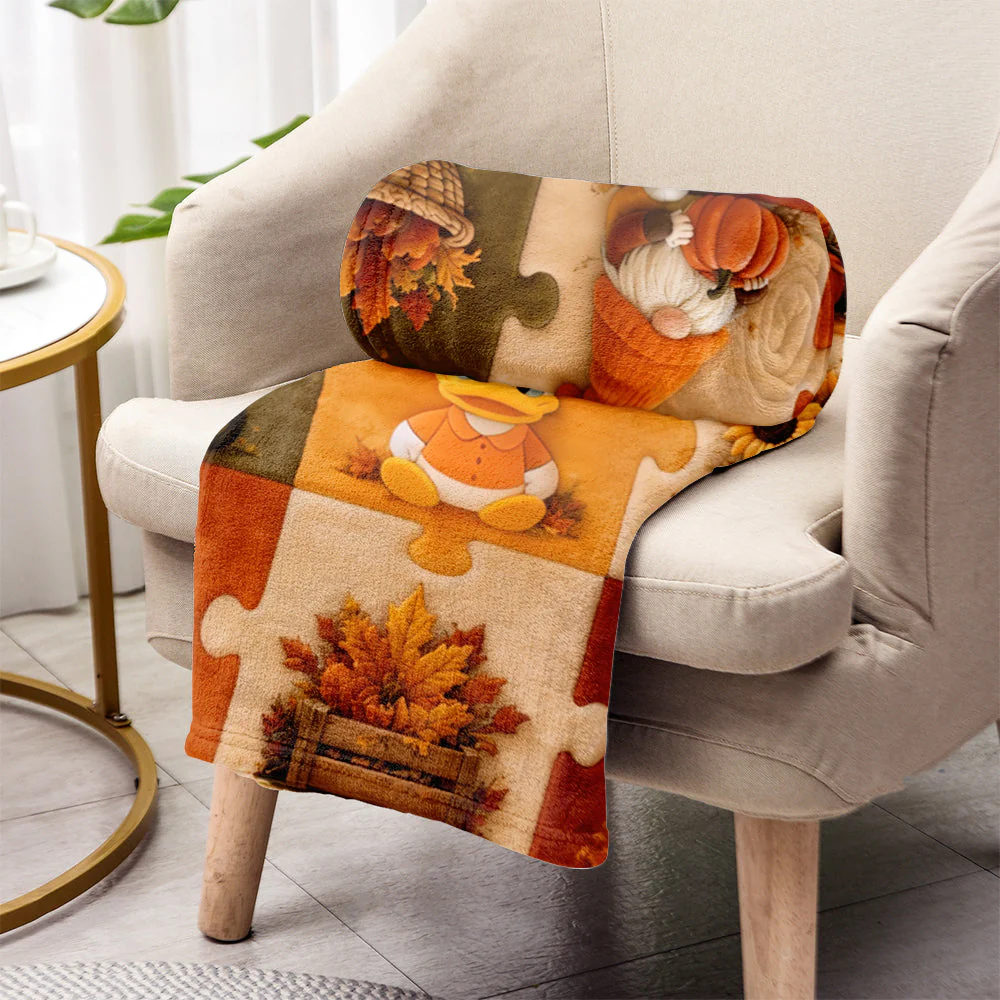 Autumn Vibes With Magic Mouse - Personalized Blanket - Gift For Fan Movies MkMo - Image 3