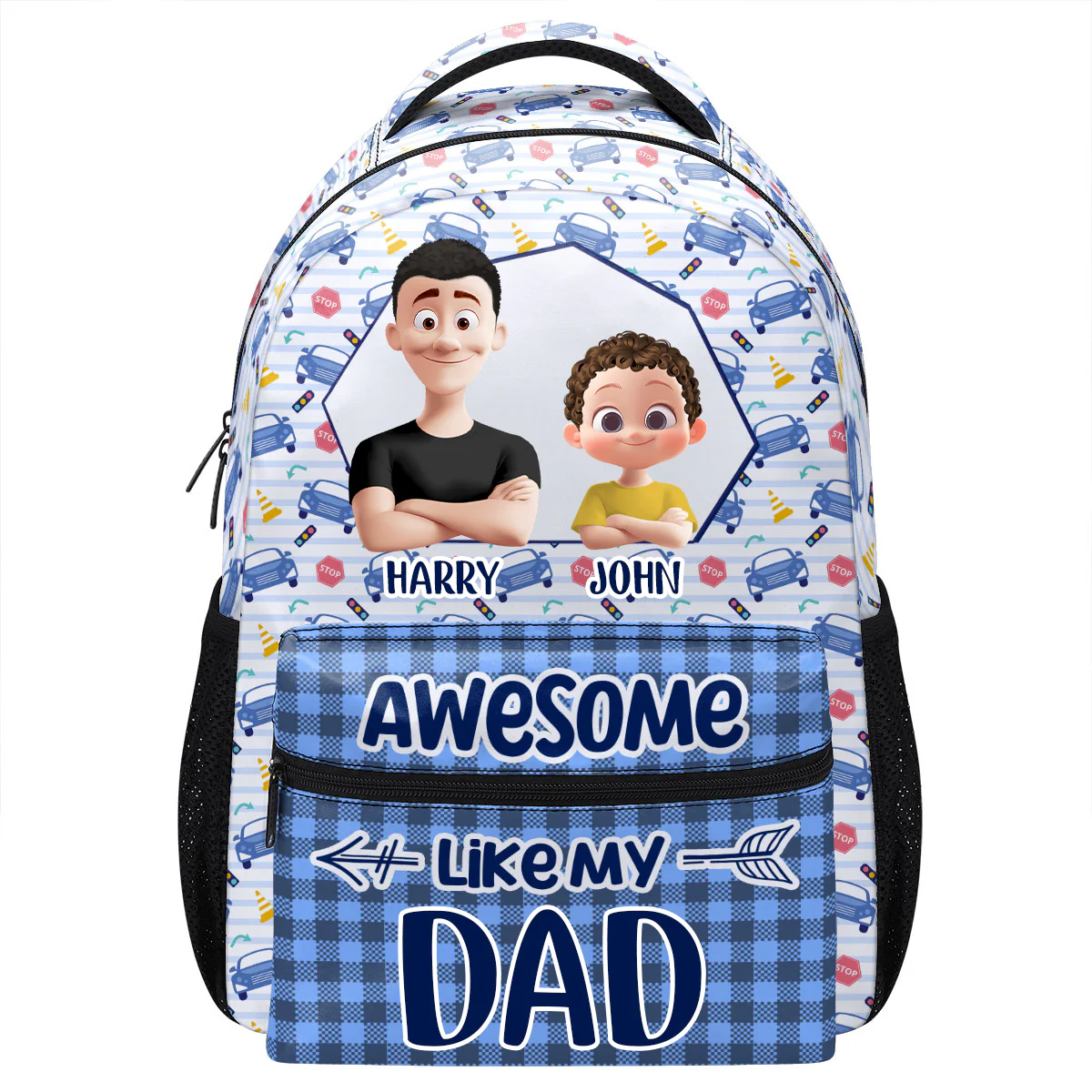 Awesome Like My Dad, My Mom - Personalized Backpack - Gift For Kids | GR29 TD118 - Image 3