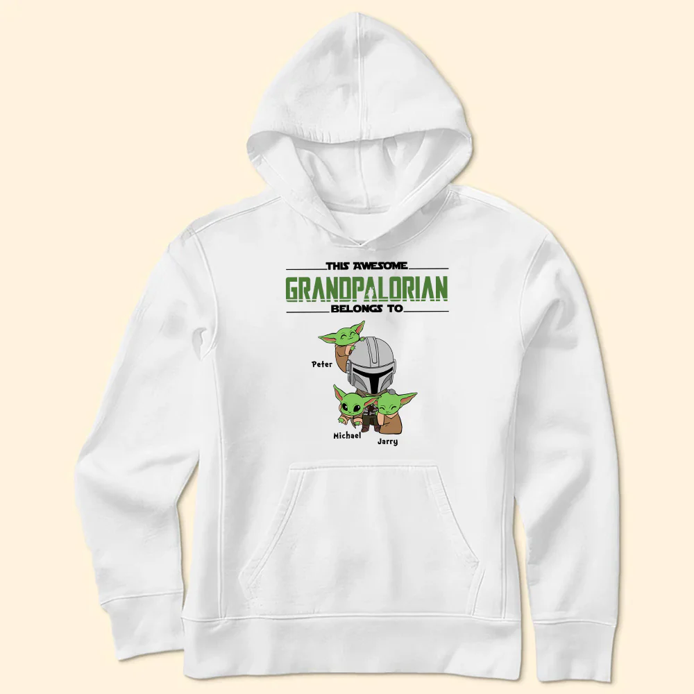 Stwa Baby Yoda This Awesome Dadalorian Belongs To Us - Gift For Father's Day - Personalized TShirt NA94 - Image 4