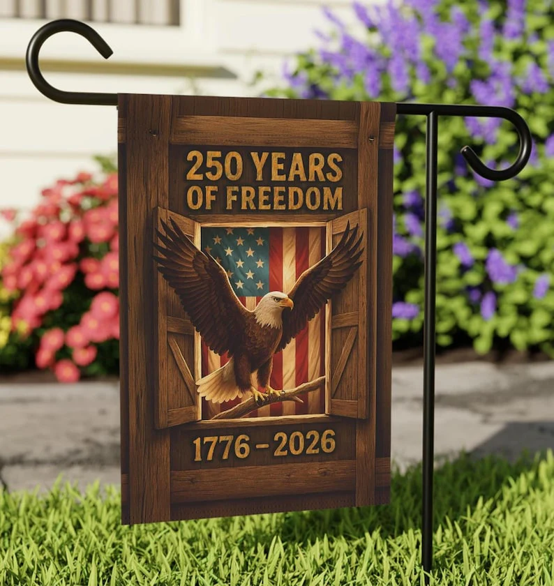 Bald Eagle 250 Years of Freedom 1776-2026 Flag - Gift For Patriotic, Veterans | HN02 - Image 2