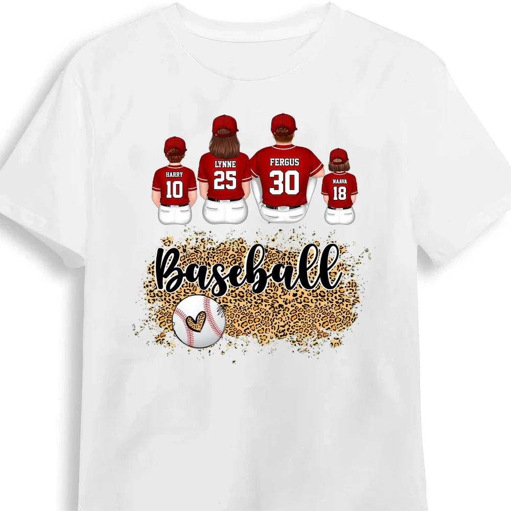 Baseball Grandma Leopard - Personalized Shirt - Gift For Mom, Grandma, Grandmother, Mothers Day | SPCL01 NA94