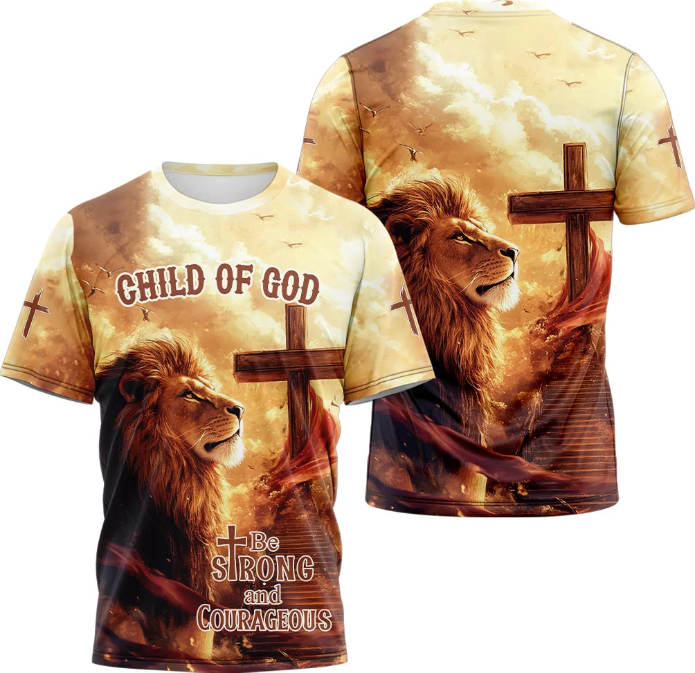 Be Strong and Courageous 3D TShirt - Image 3