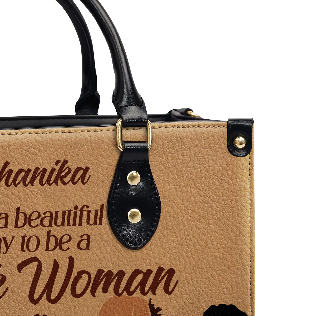 Beautiful Day To Be A Black Woman - Personalized Leather Handbag - Empowerment Gift For Her HD95 - Image 8