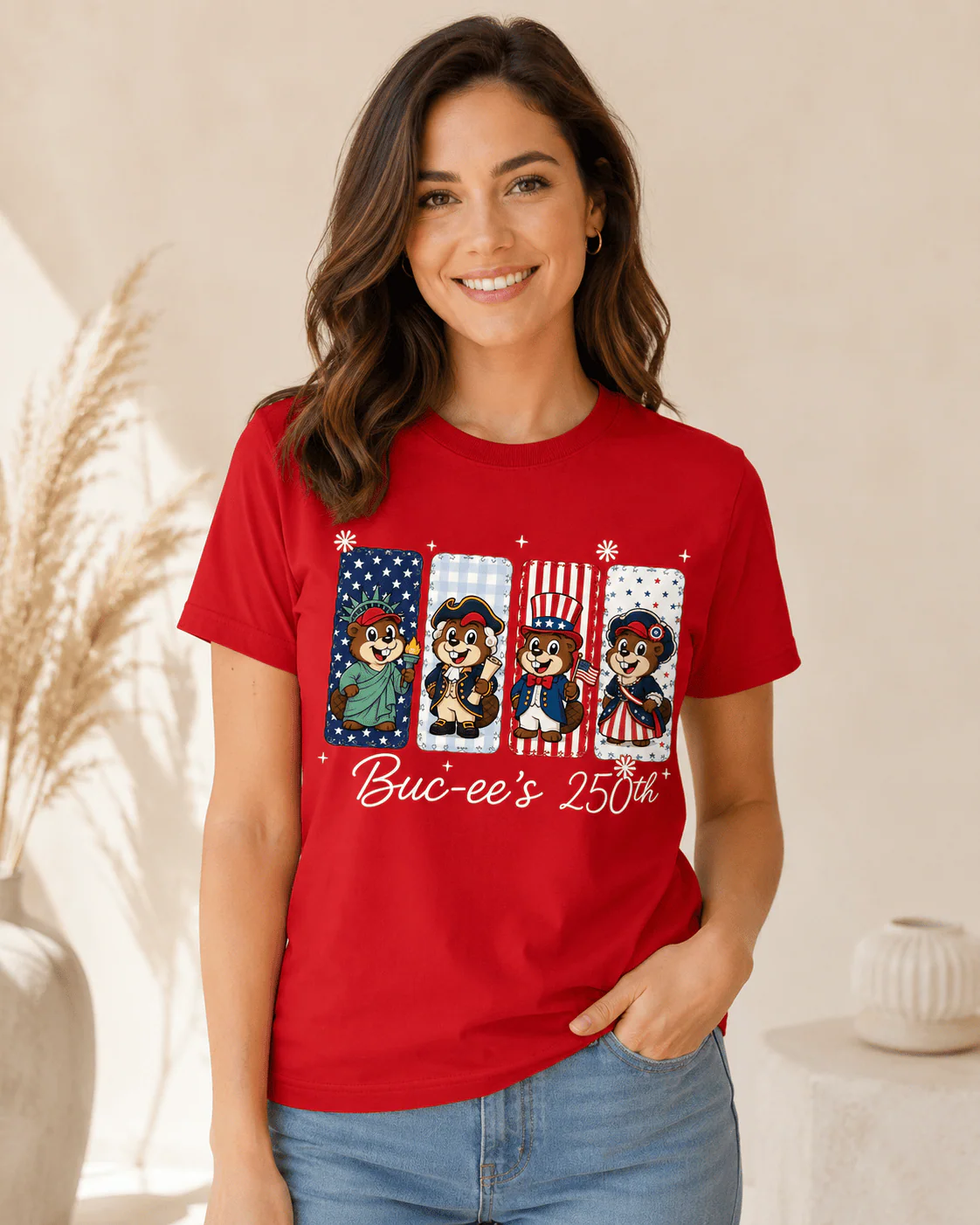 Beaver Mascot Uncle Sam US 250th Anniversary - Personalized Shirt - Gift For Patriots - Image 4