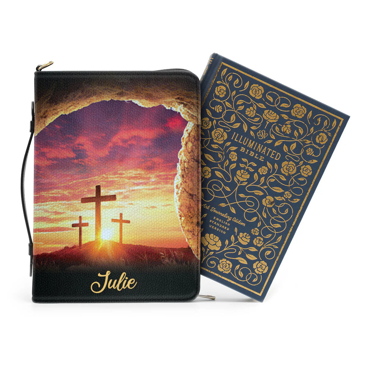 Because He Lives, I Can Face Tomorrow - Scripture Gifts For Women Of God - Personalized Bible Covers - AT4080710 - Image 3