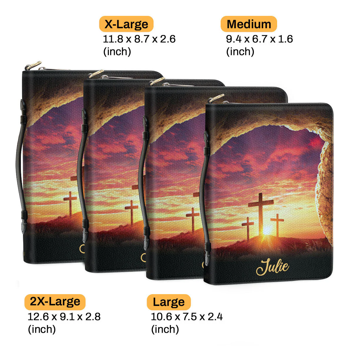 Because He Lives, I Can Face Tomorrow - Scripture Gifts For Women Of God - Personalized Bible Covers - AT4080710 - Image 6