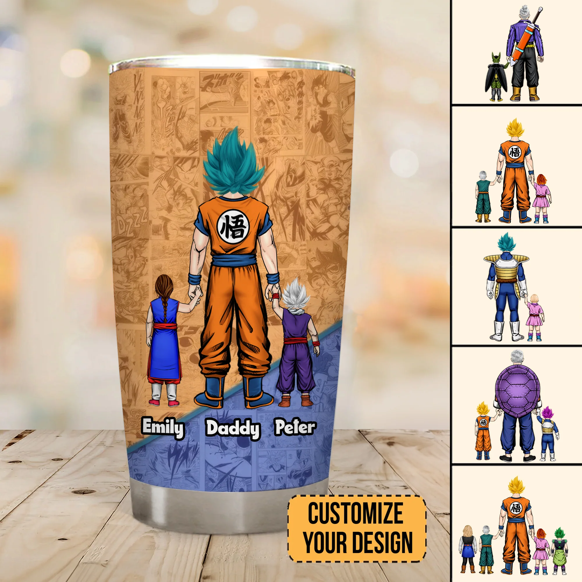 DrBa Because It Take One To Raise One Super Hero - Gift For Dad - Personalized Tumbler - CL03 NA94 - Image 2