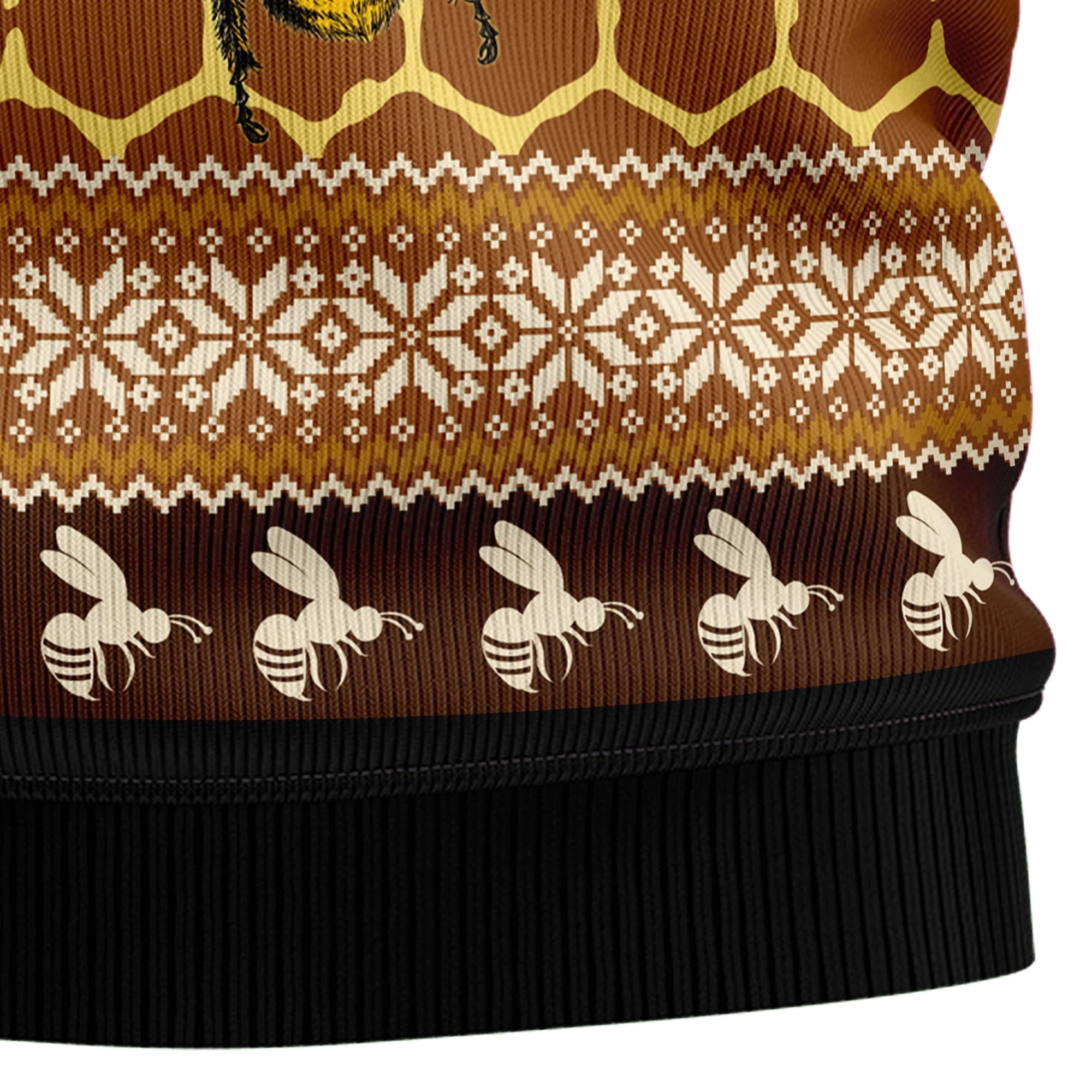 Bee Merry Ugly Christmas Sweater For Men And Women - Image 5