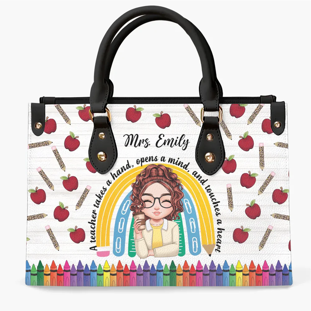 Being A Teacher - Personalized Leather Handbag - Gift For Teacher | CLTC05 HN02