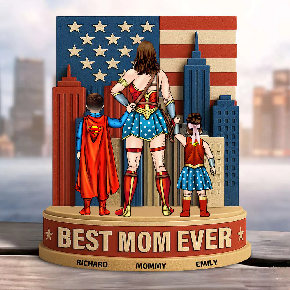 Best Dad Ever - Personalized Acrylic Plaque - Gift For Dad, MRVL Fan | CL02.V2 HH01