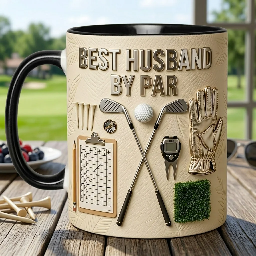 Best Dad Grandpa Husband Boyfriend By Par - Personalized Golf Tumbler - Gift For Dad, Grandpa, Golf Lovers