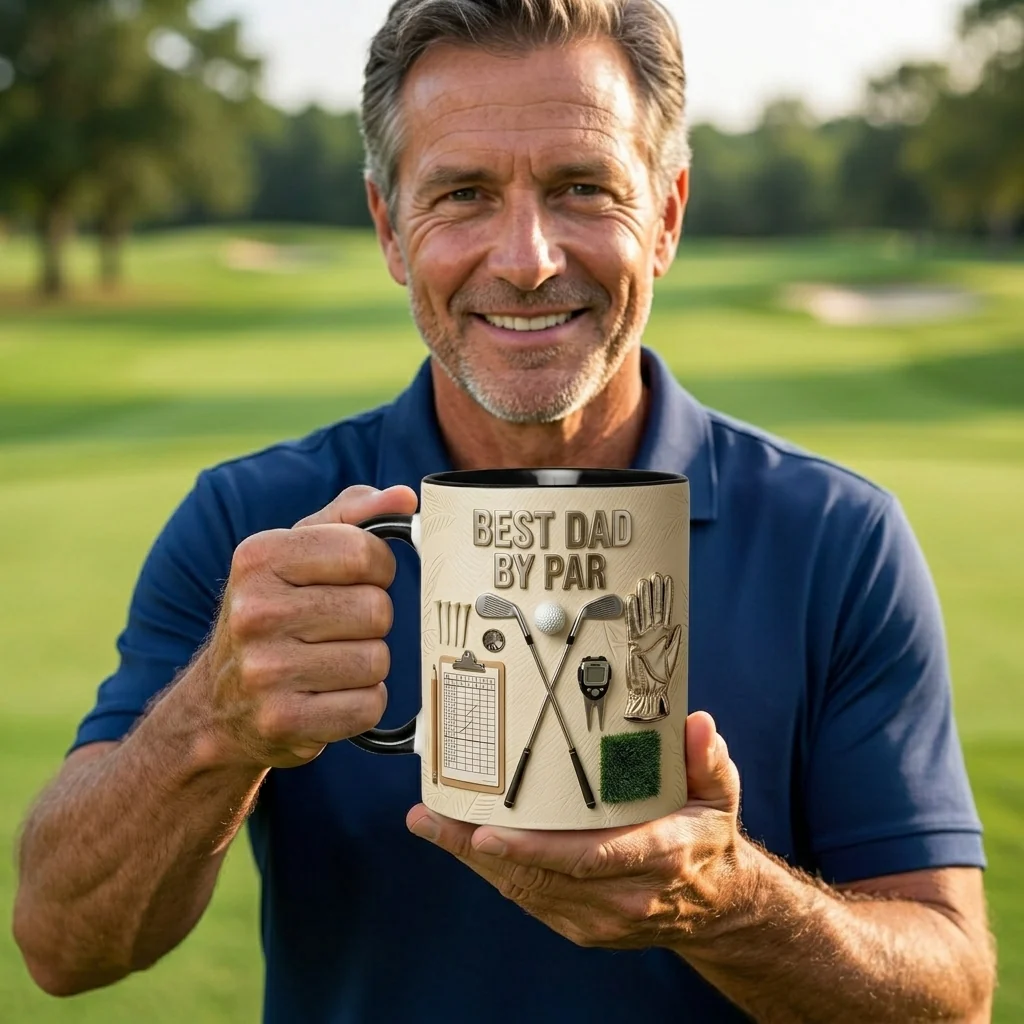 Best Dad Grandpa Husband Boyfriend By Par - Personalized Golf Tumbler - Gift For Dad, Grandpa, Golf Lovers - Image 3