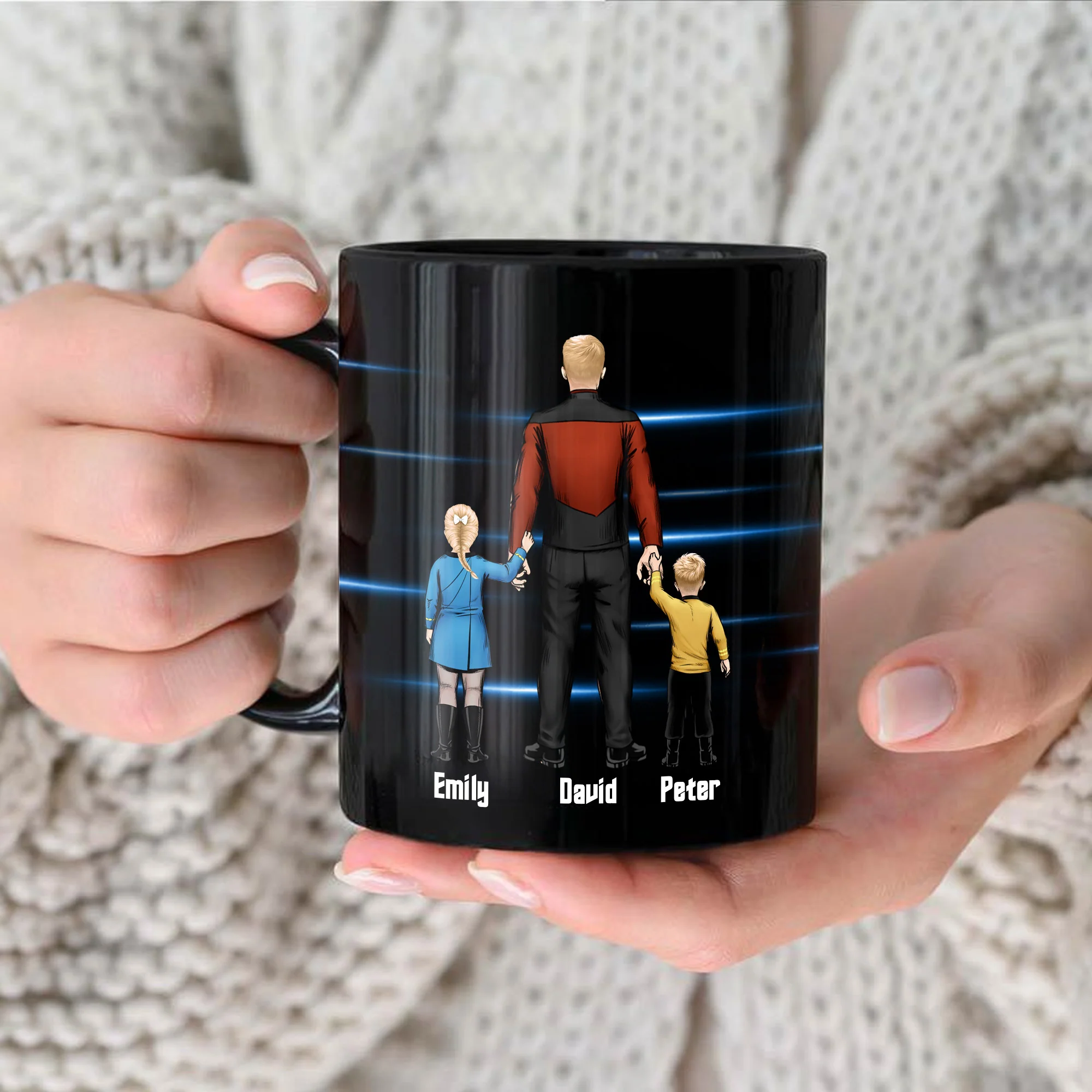Best Dad In The Universe It Is My Dad - Gift For Dad - Personalized Black Mug - CL22 NA94 - Image 3