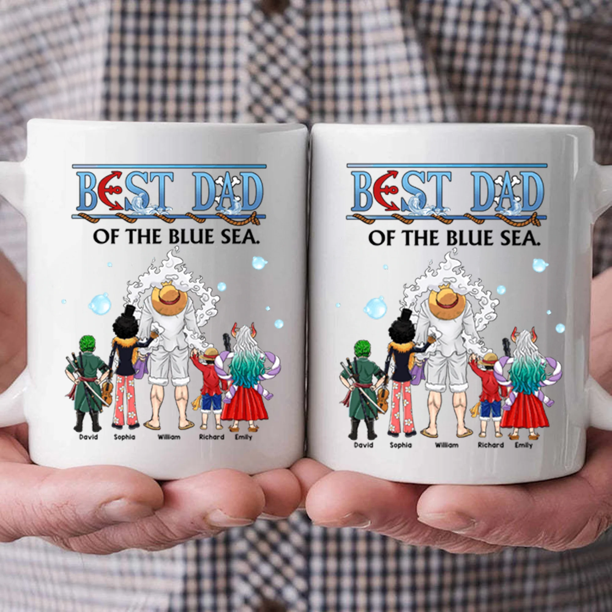 OnPi Pirate Adventure Best Dad Of The Blue Sea - Gift For Dad - Personalized Ceramic Mug - CL11 NA94