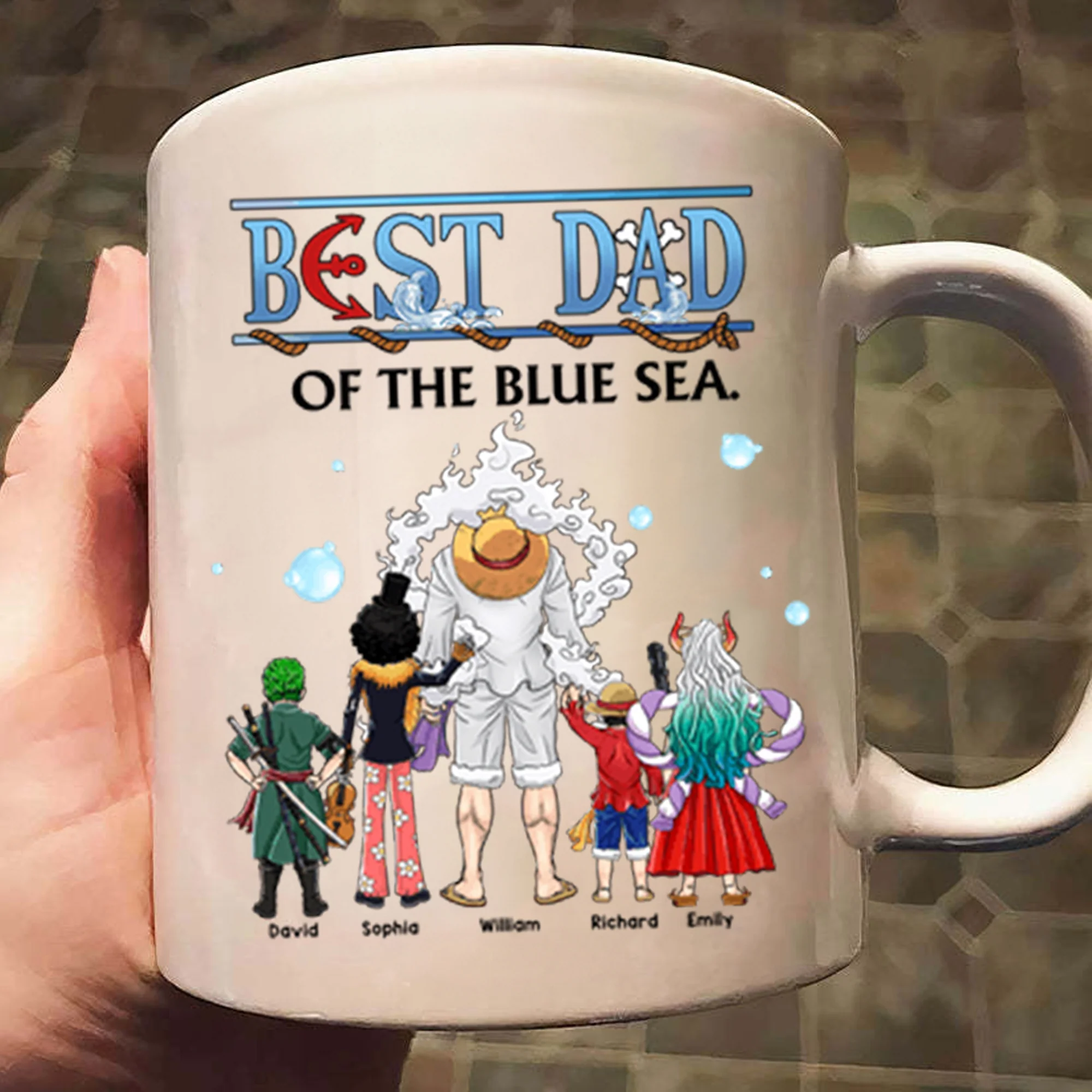 OnPi Pirate Adventure Best Dad Of The Blue Sea - Gift For Dad - Personalized Ceramic Mug - CL11 NA94 - Image 3