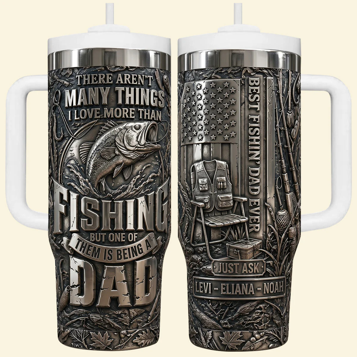 Best Fishing Dad Ever - Personalized Tumbler - Gift For Dad - Image 5