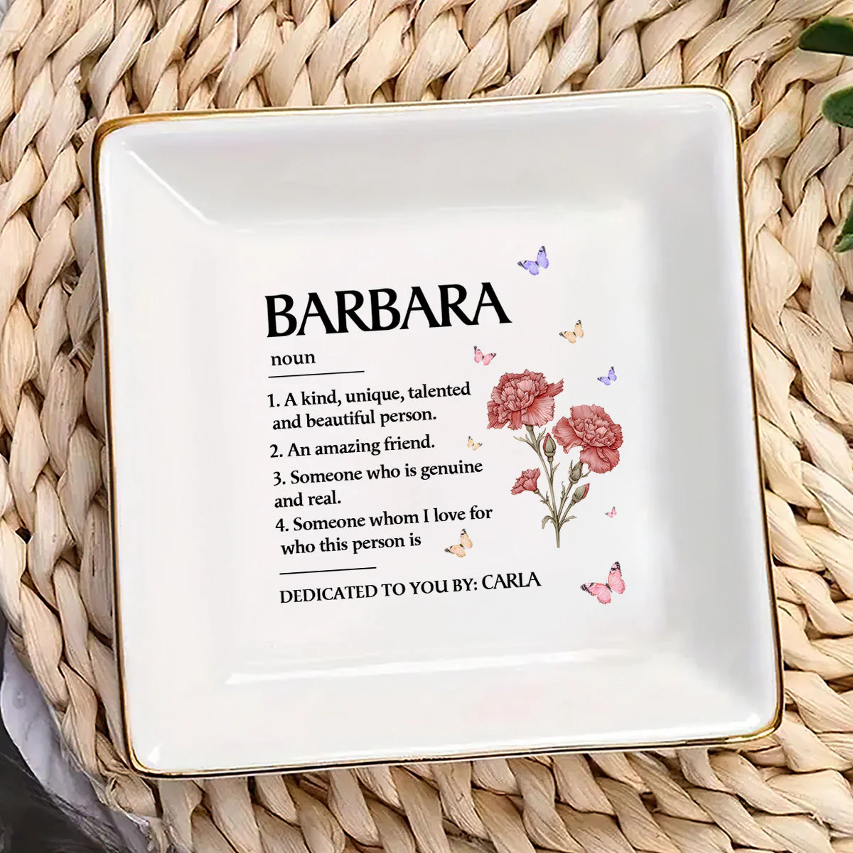 Best Friend Definition - Personalized Jewelry Dish - Gift For Bestie, Friend, Sister NA94 - Image 3