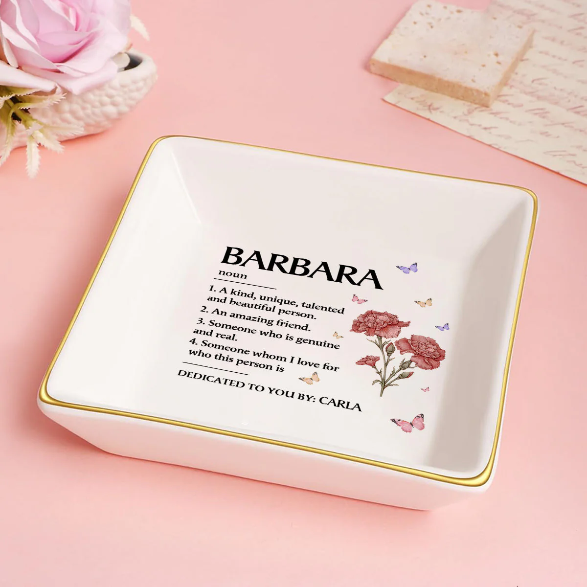 Best Friend Definition - Personalized Jewelry Dish - Gift For Bestie, Friend, Sister NA94 - Image 4