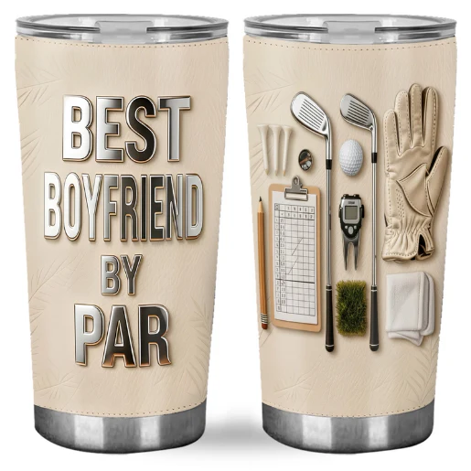 Best Dad Grandpa Husband Boyfriend By Par - Personalized Accent Mug - Gift For Dad, Grandpa, Golf Lovers - Image 4