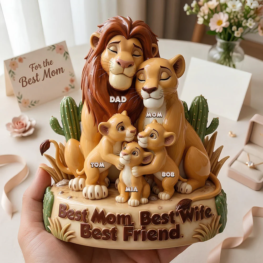 Best Lion Mom - Personalized Acrylic Plaque - Gifts For Mom VD01