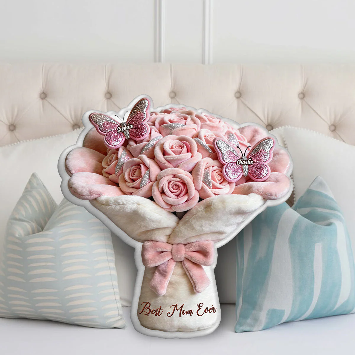Best Mom Ever - Personalized Custom Shape Pillow - Gift For Mom, Grandma, Mother's Day | HH01 - Image 3