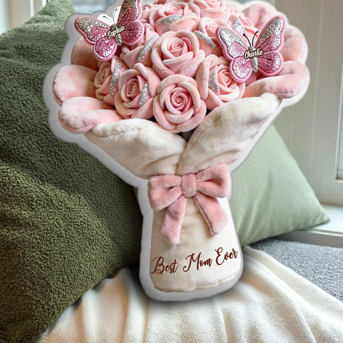 Best Mom Ever - Personalized Custom Shape Pillow - Gift For Mom, Grandma, Mother's Day | HH01 - Image 5