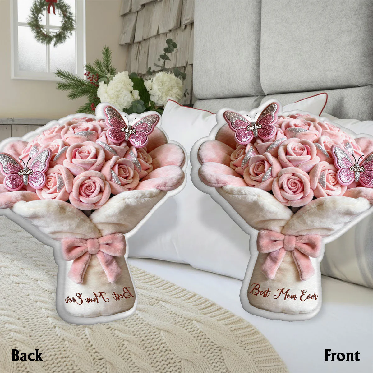 Best Mom Ever - Personalized Custom Shape Pillow - Gift For Mom, Grandma, Mother's Day | HH01 - Image 6