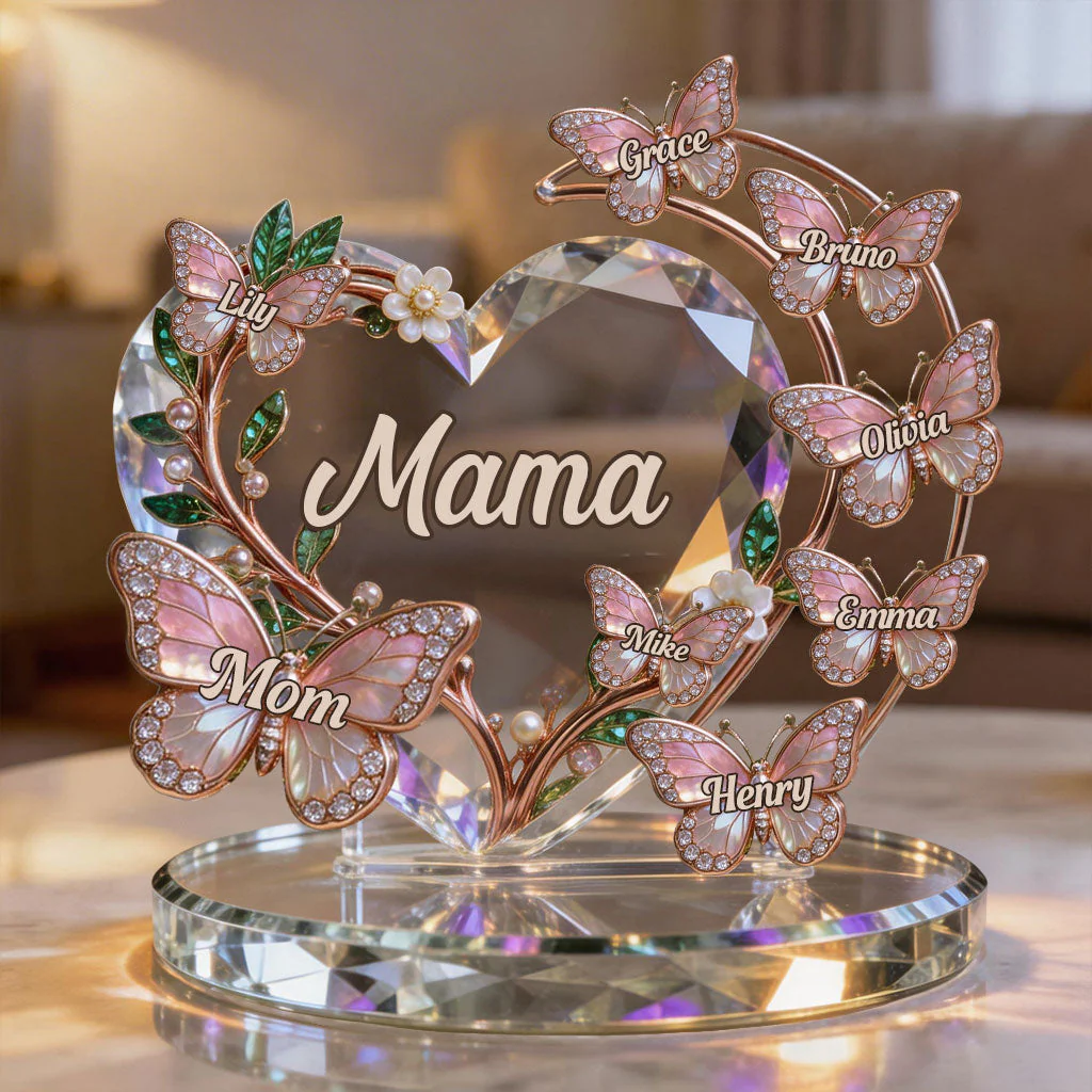 Best Mom Nana Mother Ever - Personalized Mother Custom Shaped Acrylic Plaque - Gift For Mom