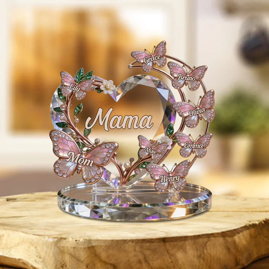 Best Mom Nana Mother Ever - Personalized Shape Acrylic Plaque - Gift For Mom, Grandma - Image 2