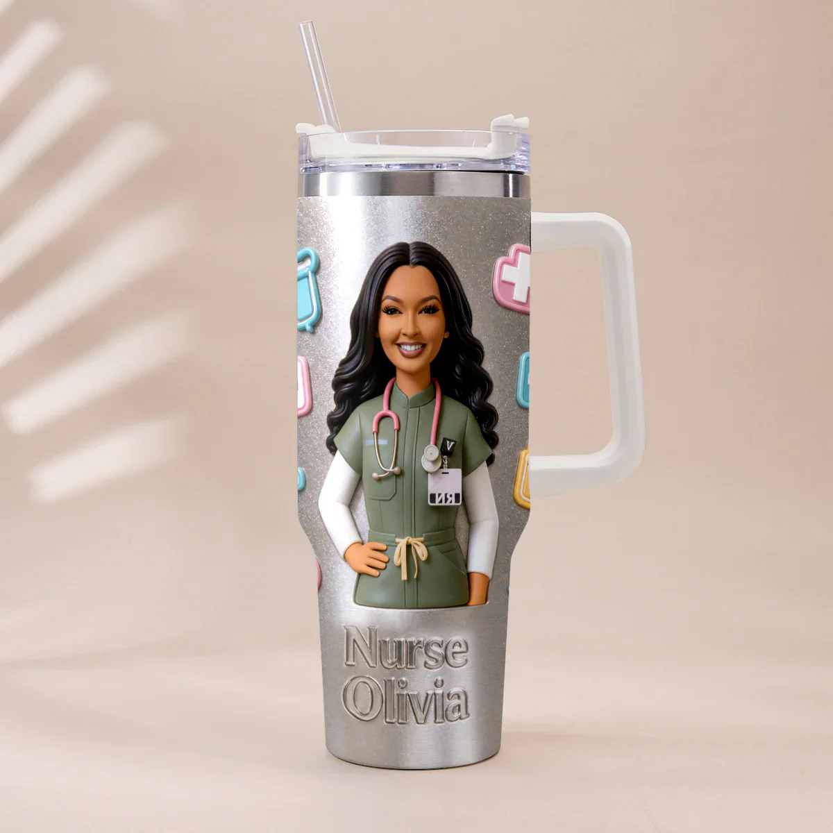 Best Nurse Ever - Personalized Tumbler - Gift For Nurse - Image 4