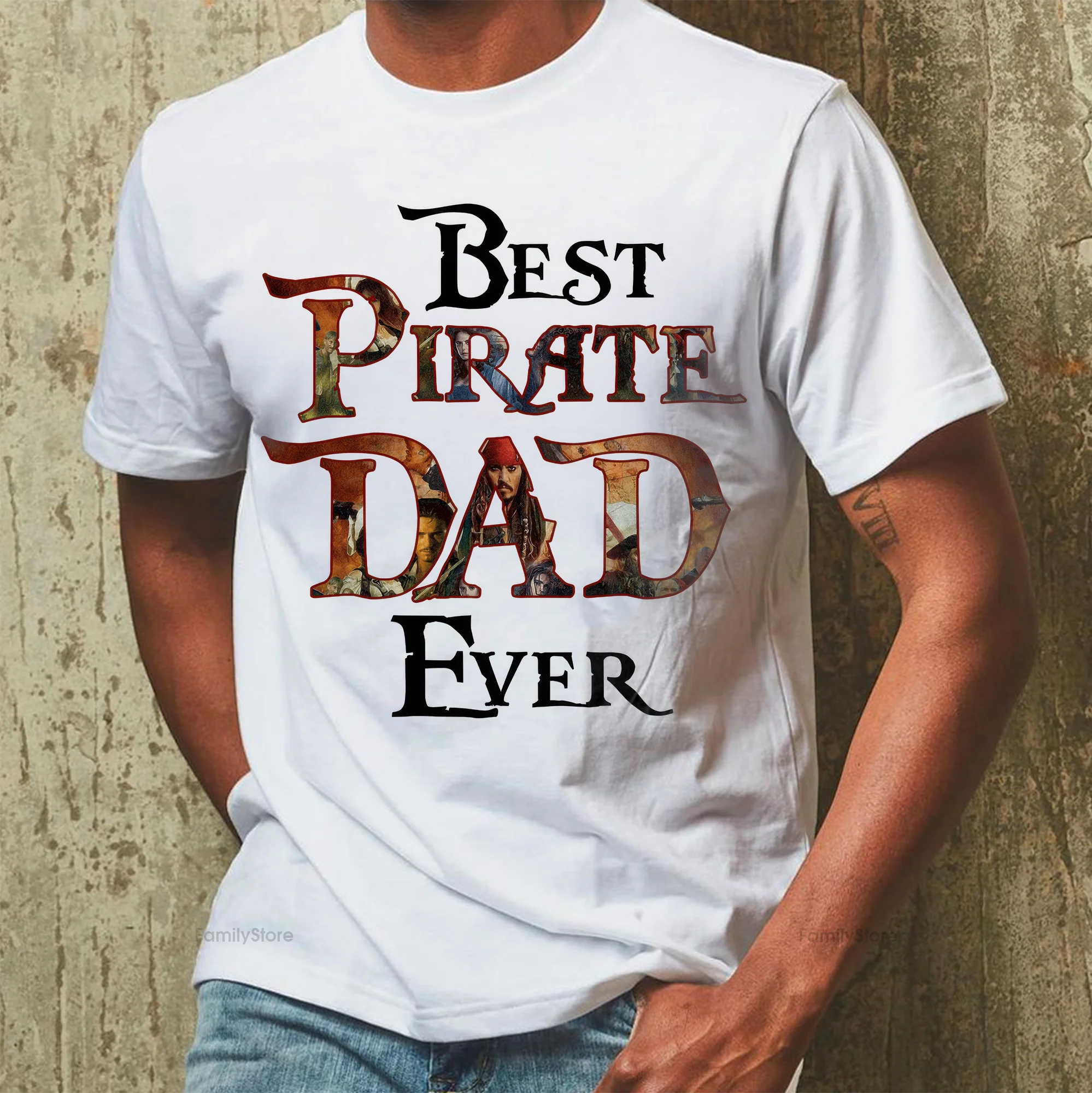 Best Pirate Dad Ever - Personalized Shirt - Gift for Dad - Image 6