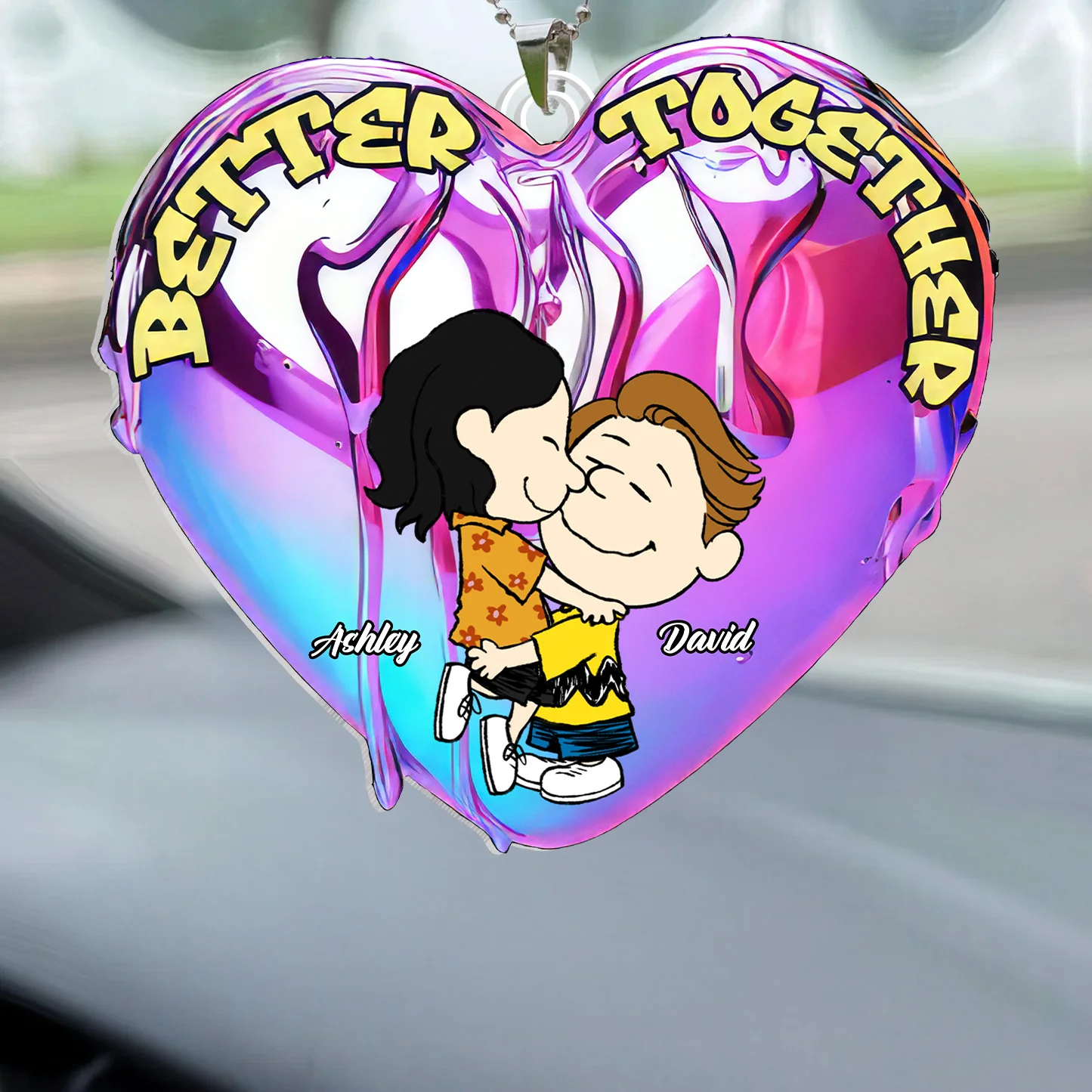 Better Together Peanut - Personalized Car Ornament - Gift For Couple, Husband Wife | GR8 NH96