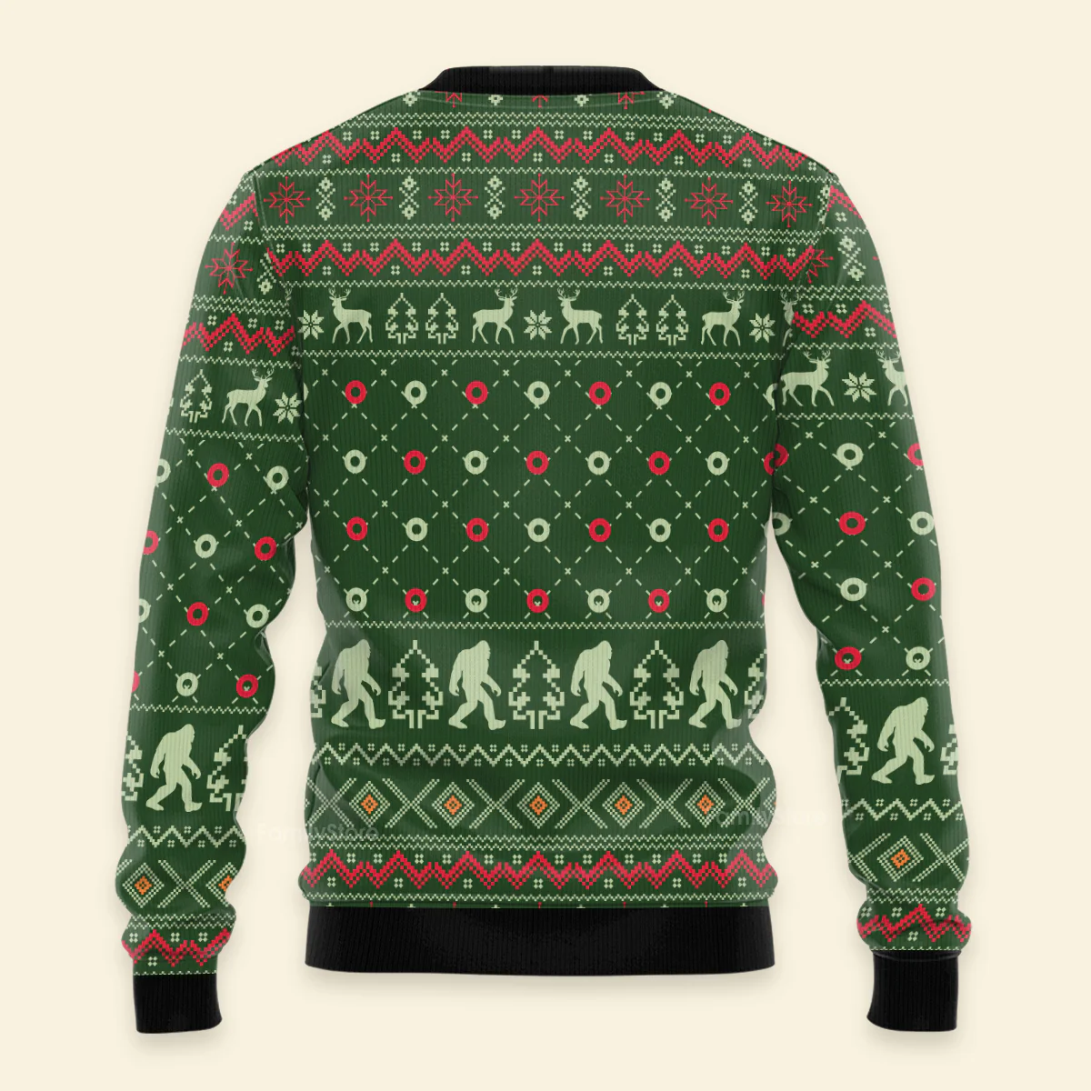 Big Foot Xmas - Funny Ugly Christmas Sweater - Image 4