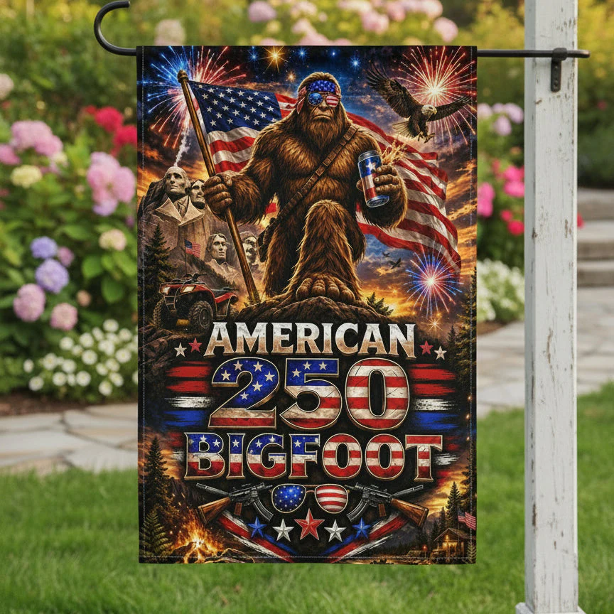 Bigfoot American Flag 250th Anniversary - Patriotic Flag - Gift For Family - Image 2