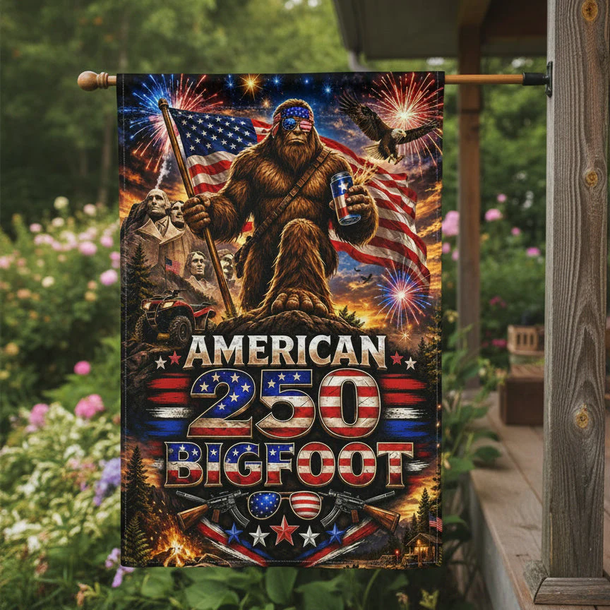 Bigfoot American Flag 250th Anniversary - Patriotic Flag - Gift For Family - Image 3