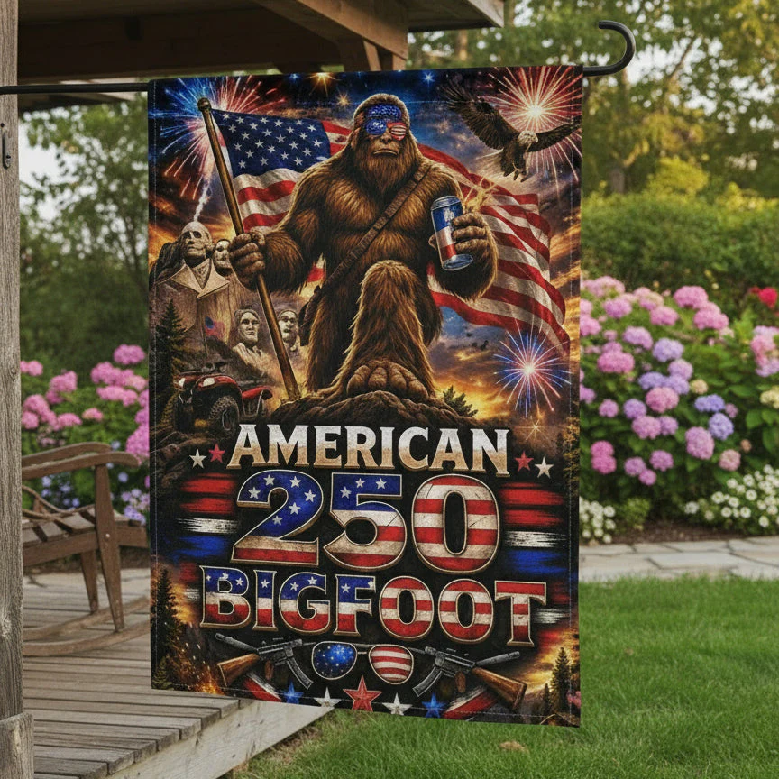 Bigfoot American Flag 250th Anniversary - Patriotic Flag - Gift For Family - Image 4
