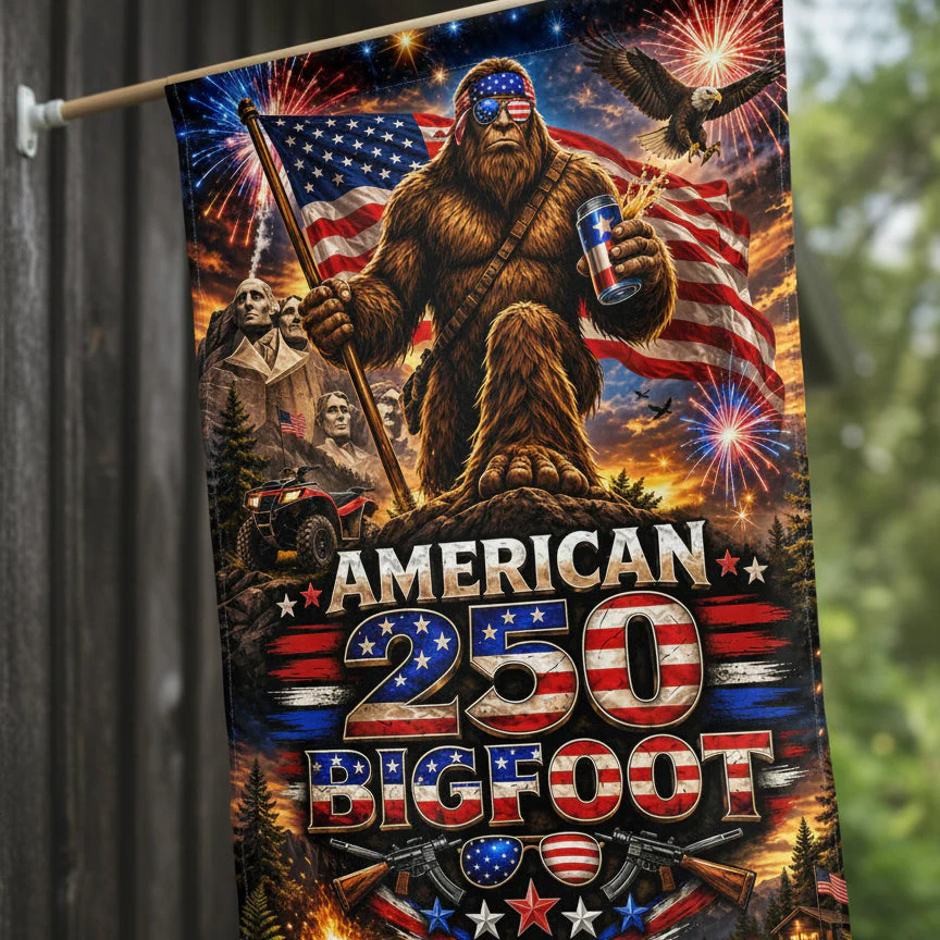 Bigfoot American Flag 250th Anniversary - Patriotic Flag - Gift For Family - Image 5